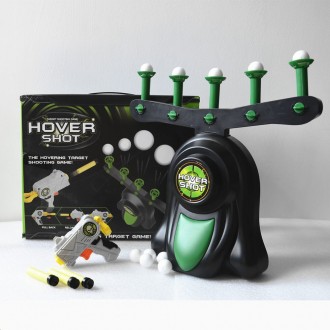 
 Игрушка Hover Shot состоит из базы, бластера, пенных патронов и пенопластовых . . фото 4