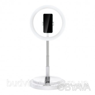 Кольцевая LED-лампа для селфи Usams US-ZB120 (Белый). . фото 1