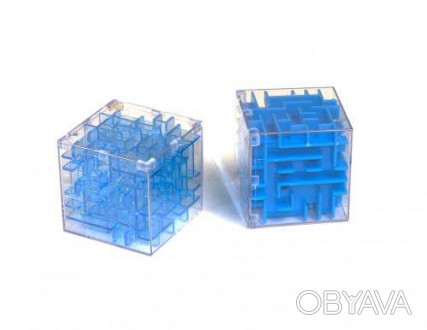 3D головоломка "Лабиринт" в форме куба. 2 вида: цельная и прозрачная. Головоломк. . фото 1