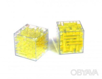 3D головоломка "Лабиринт" в форме куба. 2 вида: цельная и прозрачная. Головоломк. . фото 1