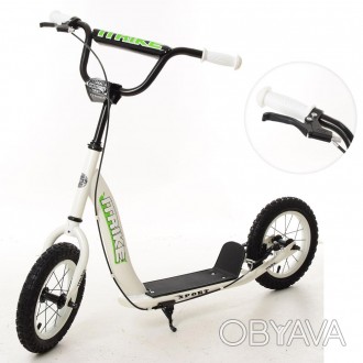 Самокат для детей и взрослых Scooter с ручным тормозом (БЕЛЫЙ) арт. 2-043-1-W
Вы. . фото 1