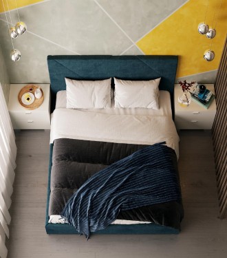 
Односпальне ліжко Сіті з підйомним механізмом 90x200 характеризується стриманіс. . фото 3