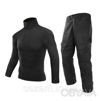 Костюм тактический Lesko A751 Black L (32р.) комплект для мужчин с длинным рукав