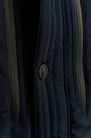 Короткая мужская куртка Finn Flare демисезонная темно-синяя сочетает в себе комф. . фото 7