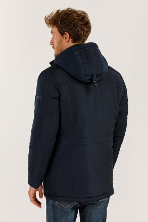 Короткая мужская куртка Finn Flare демисезонная темно-синяя сочетает в себе комф. . фото 5