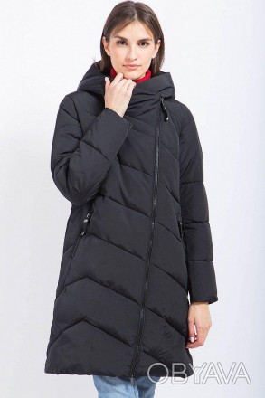Длинная женская зимняя куртка Finn Flare удлиненный из качественного материала с. . фото 1