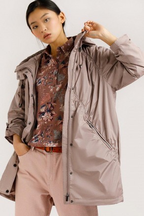 Женская демисезонная куртка Finn Flare со скрытой застежкой на молнию и кнопки. . . фото 3