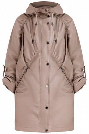 Женская демисезонная куртка Finn Flare со скрытой застежкой на молнию и кнопки. . . фото 8