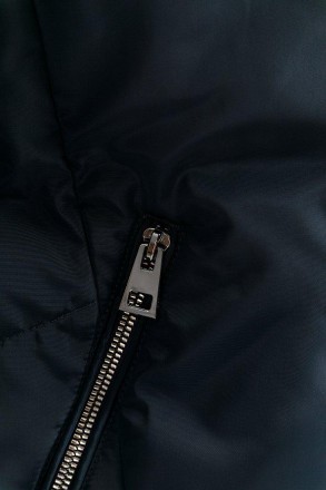 Куртка женская демисезонная от финского бренда Finn Flare длинная темно-синяя. О. . фото 6