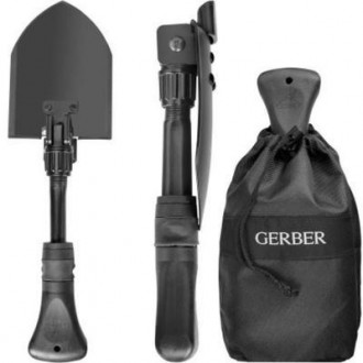 Gerber Gorge Folding Shovel – компактная саперная лопатка с удобным механизмом с. . фото 4