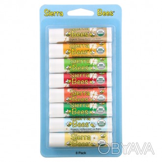 Органические бальзамы для губ Sierra Bees Organic Lip Balms (iHerb) Combo Pack