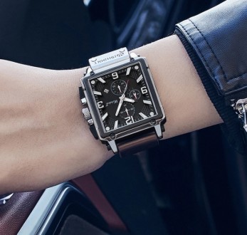 
У подарунок запасний чорний ремінець!WishDoIt - новий бренд чоловічого годинник. . фото 4