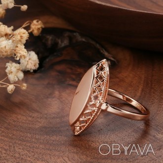 Оригинальное позолоченное женское кольцо. Медицинское золото
Основа : гипоаллерг. . фото 1