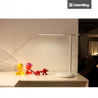 Настольная светодиодная лампа ColorWay со встроенным аккумулятором. Стильный диз. . фото 8