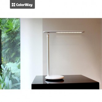 Настольная светодиодная лампа ColorWay со встроенным аккумулятором. Стильный диз. . фото 10