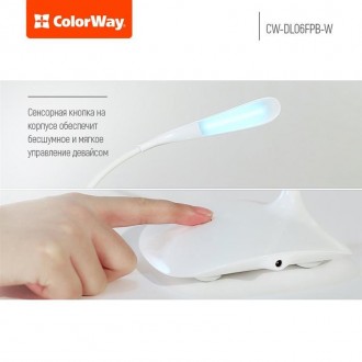Настольная светодиодная лампа ColorWay со встроенным аккумулятором. Уникальная к. . фото 7
