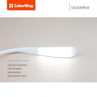 Настольная светодиодная лампа ColorWay со встроенным аккумулятором. Уникальная к. . фото 9