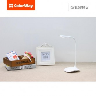 Настольная светодиодная лампа ColorWay со встроенным аккумулятором. Уникальная к. . фото 10