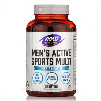 Мужские Мультивитамины для активных видов спорта, Men's Active Sports Multi, Now. Київ. фото 1 Мужские Мультивитамины для активных видов спорта, Men's Active Sports Multi, Now. Київ. фото 1
