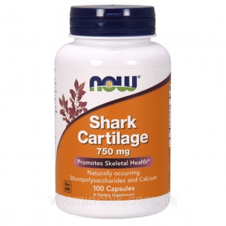 Акулий Хрящ 750 мг, Shark Cartilage, Now Foods, 100 капсул. Київ. фото 1 Акулий Хрящ 750 мг, Shark Cartilage, Now Foods, 100 капсул. Київ. фото 1