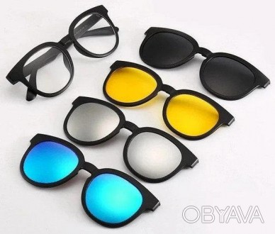  Магнитные очки Magic Vision 5 в 1 - солнцезащитные очки на любой вкус! В компле. . фото 1