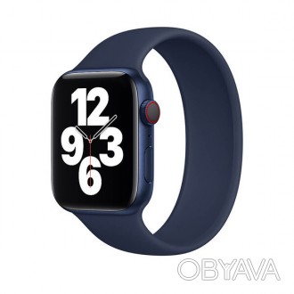 Силиконовый монобраслет iLoungeMax Solo Loop для Apple Watch Series SE | 6 | 5 |. . фото 1