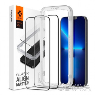 Spigen Glas.tR AlignMaster Full Cover для iPhone 12 | 12 Pro — это прочная защит. . фото 1