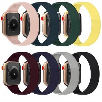 Ремешок Solo Loop для Apple watch 42mm/44mm 170mm (8) (Серый / Mist Blue). . фото 2