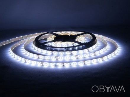 премиумная белого цвета LED лента 5050-60 водозащитная(IP65). . фото 1