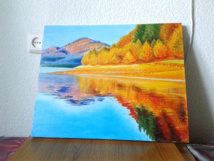Картина "Золота Осінь", осінній пейзаж, олійний живопис, авторський, н. . фото 4