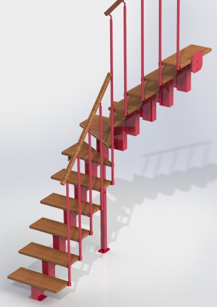 Производим и реализуем комплекты для самостоятельной сборки маршевых лестниц мод. . фото 3