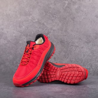 
 Крутые мужские ботинки Булл Вотерпруф (красные) изготовлены из текстиля с вста. . фото 5