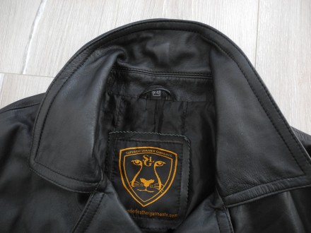 Морской Бушлат Куртка Superior Leather Garments р. XL / XXL ( Англия ) 100% кожа. . фото 4