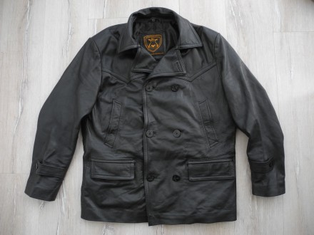 Морской Бушлат Куртка Superior Leather Garments р. XL / XXL ( Англия ) 100% кожа. . фото 2
