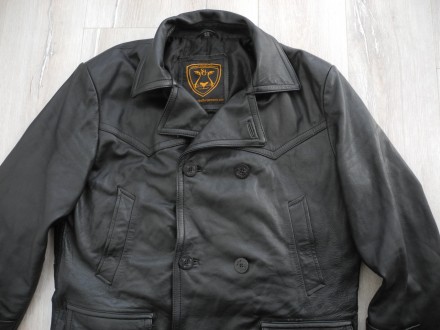 Морской Бушлат Куртка Superior Leather Garments р. XL / XXL ( Англия ) 100% кожа. . фото 7
