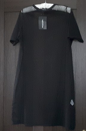 Прозрачное платье - сетка чёрного цвета британского бренда Prettylittlething раз. . фото 2
