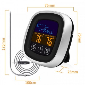 Цифровий термометр таймер SN8007S для духовки (печі) з виносним датчиком до 300&. . фото 8