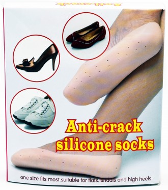 Силиконовые носки ANTI-CRACK SILICONE SOCKS Нескользящие дышащие силиконовые нос. . фото 2
