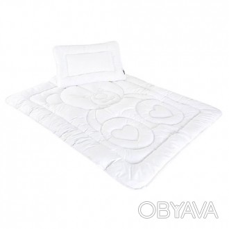 Набор в кроватку это одеяло синтепоновое и подушка.
Одеяло имеет наполнитель пло. . фото 1