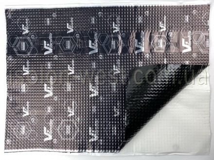 
Профессиональный антивибрационный мат 1,5мм с алюминиевой фольгой 100 мкм для з. . фото 6