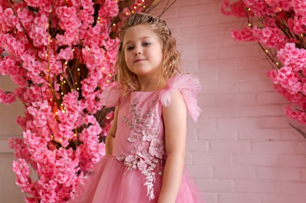 Шикарное детское нарядное платье для принцесс с вышивкой.
Рост 116.

Подойдут. . фото 4