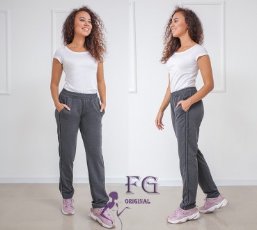 
Удобные брюки из трикотажа с лампасами
Женские трикотажные штаны – комфортный в. . фото 3