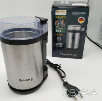 Компактная электрическая кофемолка RB-2205 , не займет много места на кухне и пр. . фото 1