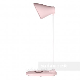 Лампа настольная светодиодная с функцией беспроводной зарядки Fundesk LC6 Pink
 . . фото 7