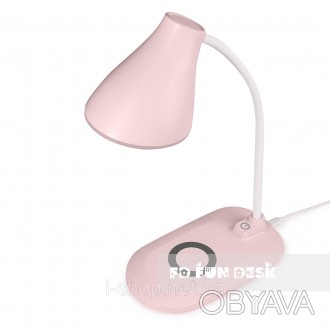 Лампа настольная светодиодная с функцией беспроводной зарядки Fundesk LC6 Pink
 . . фото 1