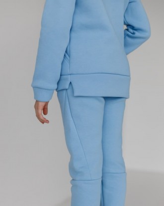 Тёплый спортивный костюм для девочки от 5 лет. Трёхнитка с начёсом (Пенье)Компле. . фото 5