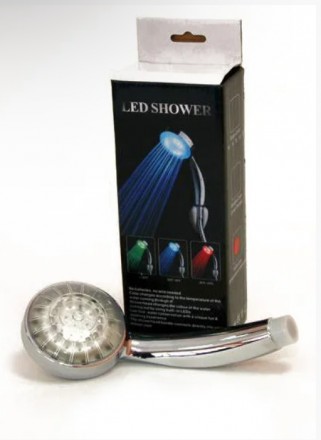 Насадка лейка для душа с подсветкой LED SHOWER, 7 цветов, без батареек.
Светодио. . фото 7