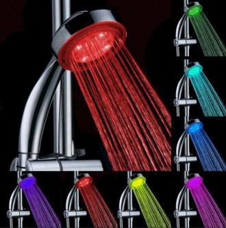 Насадка лейка для душа с подсветкой LED SHOWER, 7 цветов, без батареек.
Светодио. . фото 9