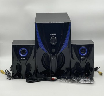
Акустическая система ZX-4809 BT– акустика из 2 сателлитных колонок и сабв. . фото 2