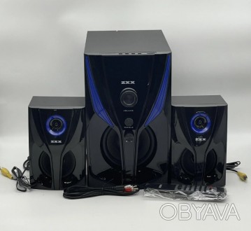 
Акустическая система ZX-4809 BT– акустика из 2 сателлитных колонок и сабв. . фото 1